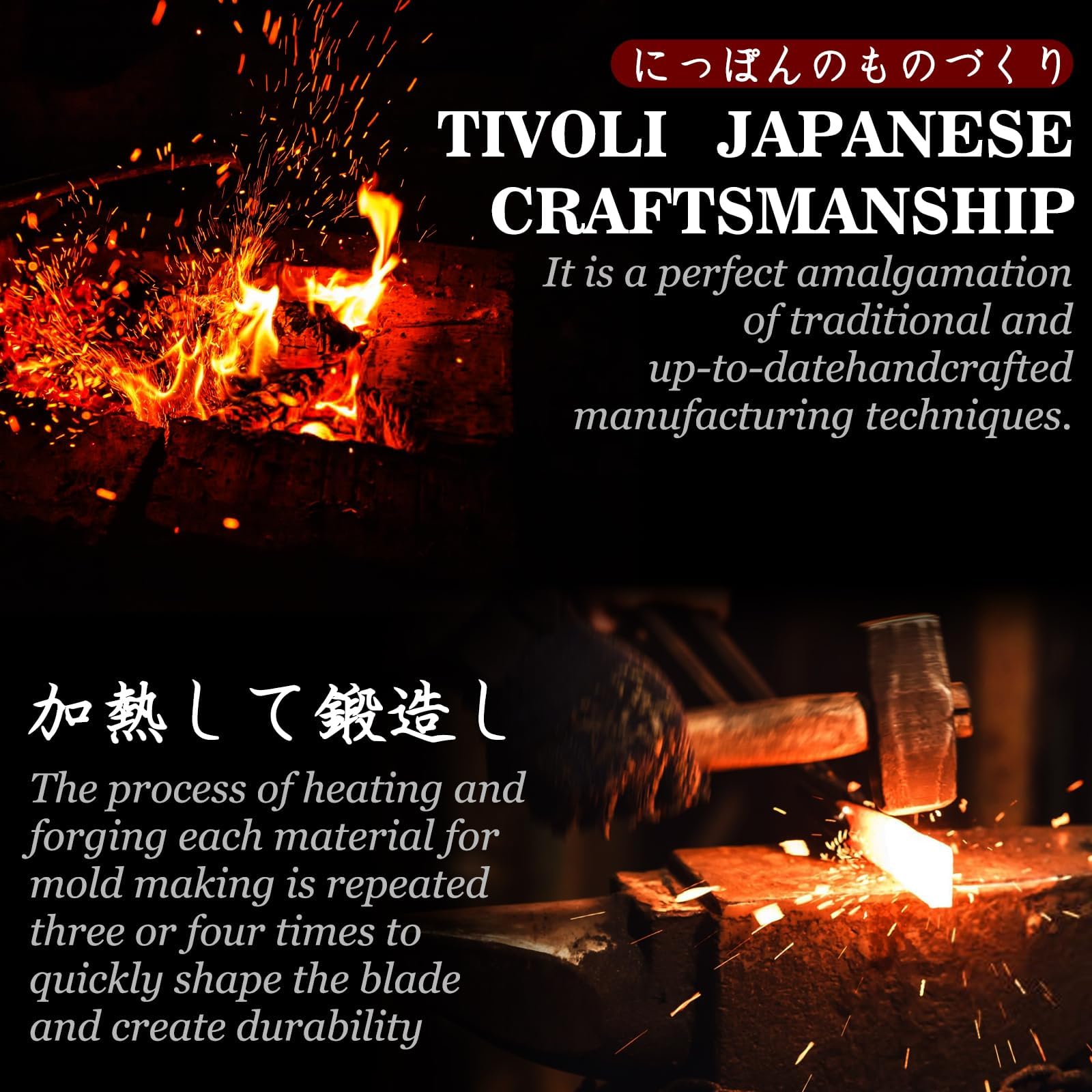 TIVOLI rosewood handle detail offering ergonomic grip and elegant durability