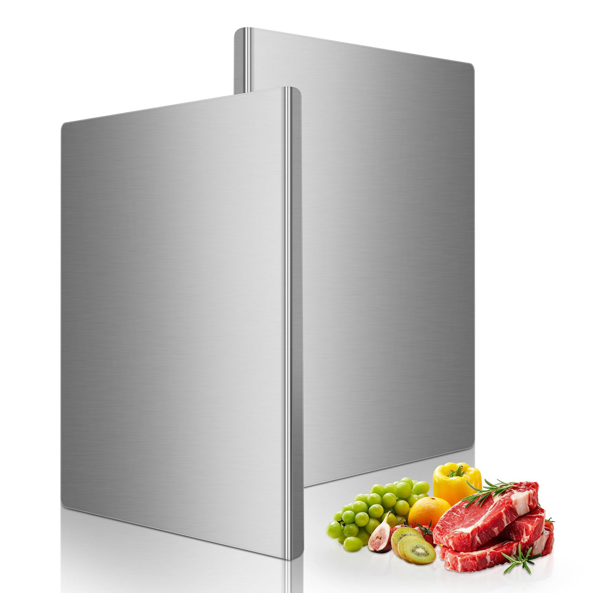 TJ POP front packaging showing two stainless steel boards, modern look benefit