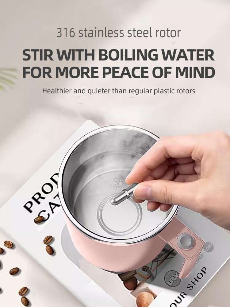 TLINNA motorized stirrer detail showing paddle for fast, even blending