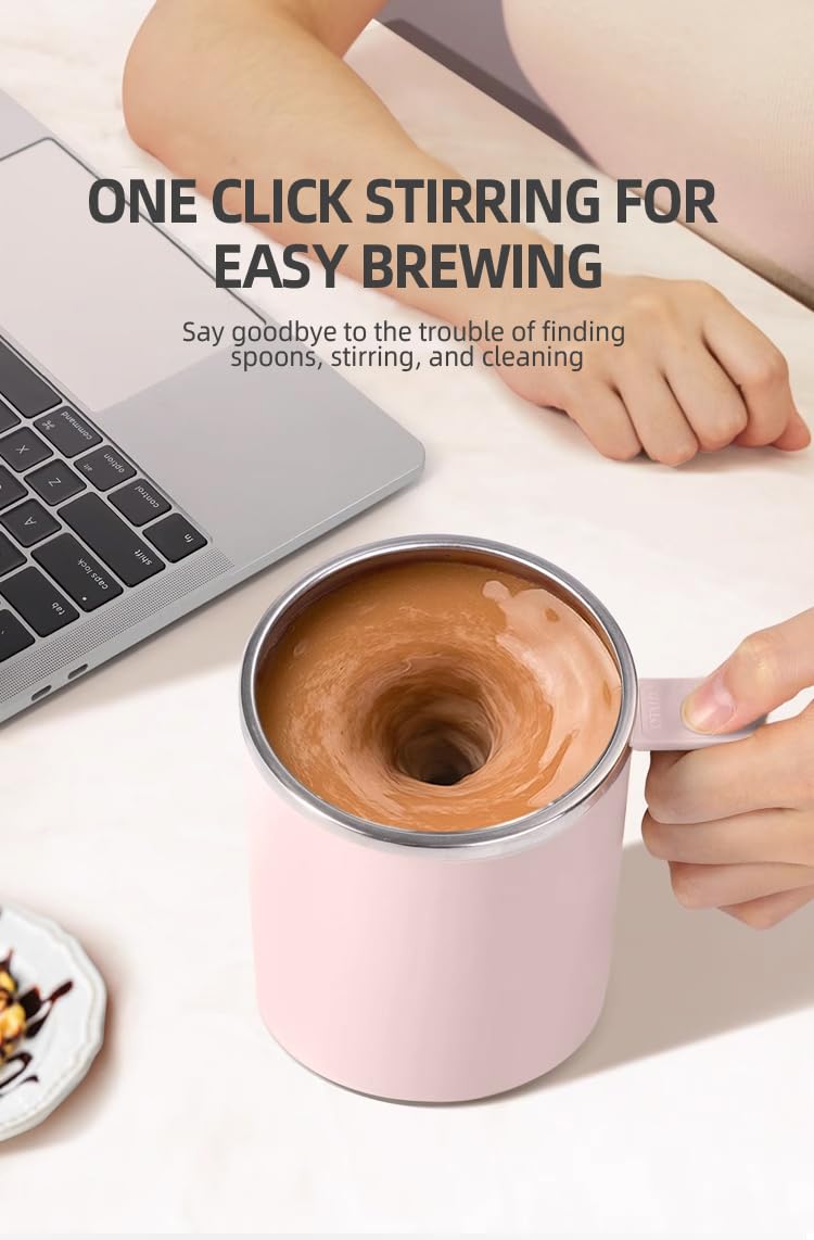 TLINNA mug held in hand to show 12-ounce scale and comfortable grip