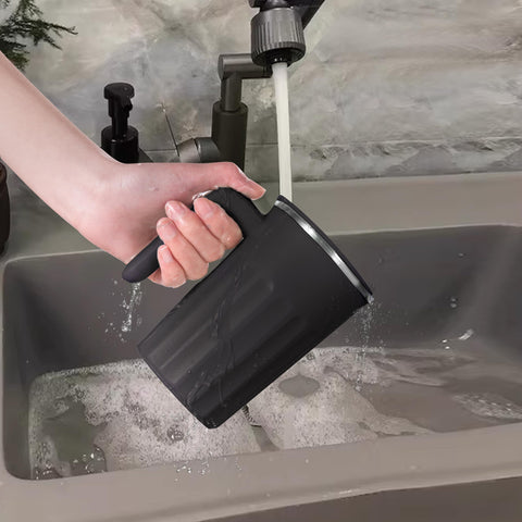 TLINNA next to phone showing 12oz scale and portable convenience