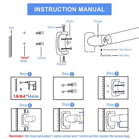 Tlooe installation hardware and template showing easy 10 minute setup benefit