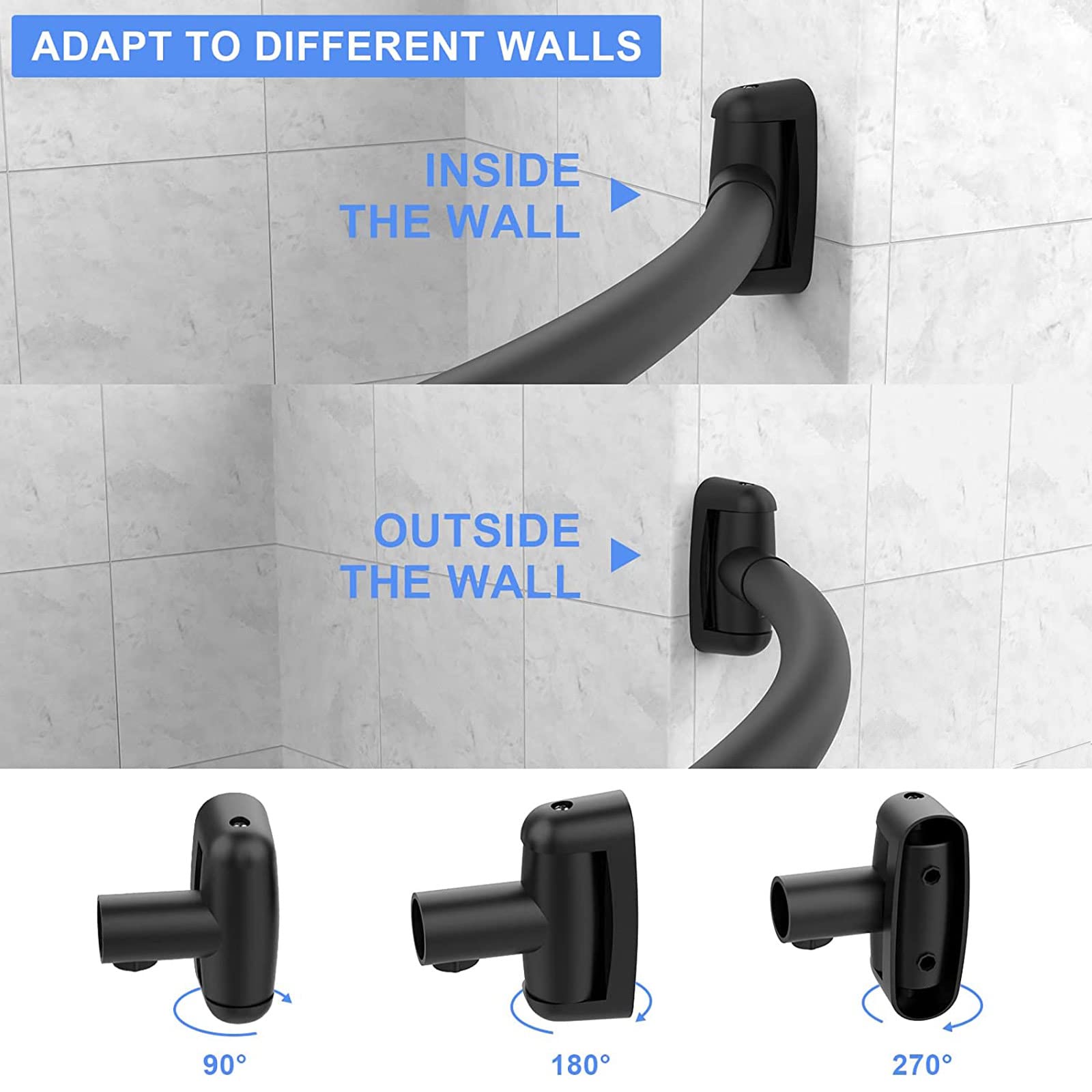 Tlooe length adjustment demonstration showing flexible 45–72 inch fit benefit