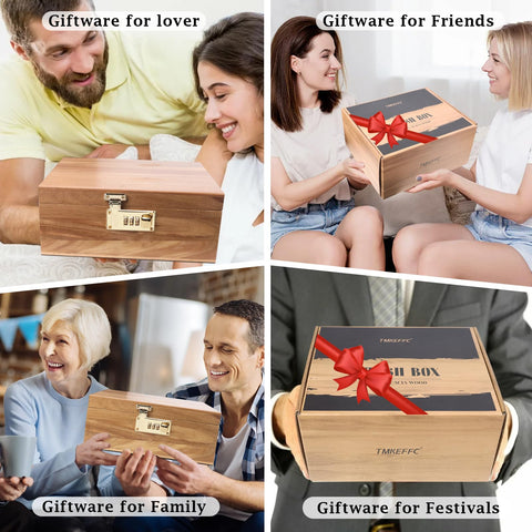 TMKEFFC stash box displayed on shelf in room, elegant storage and decor benefit