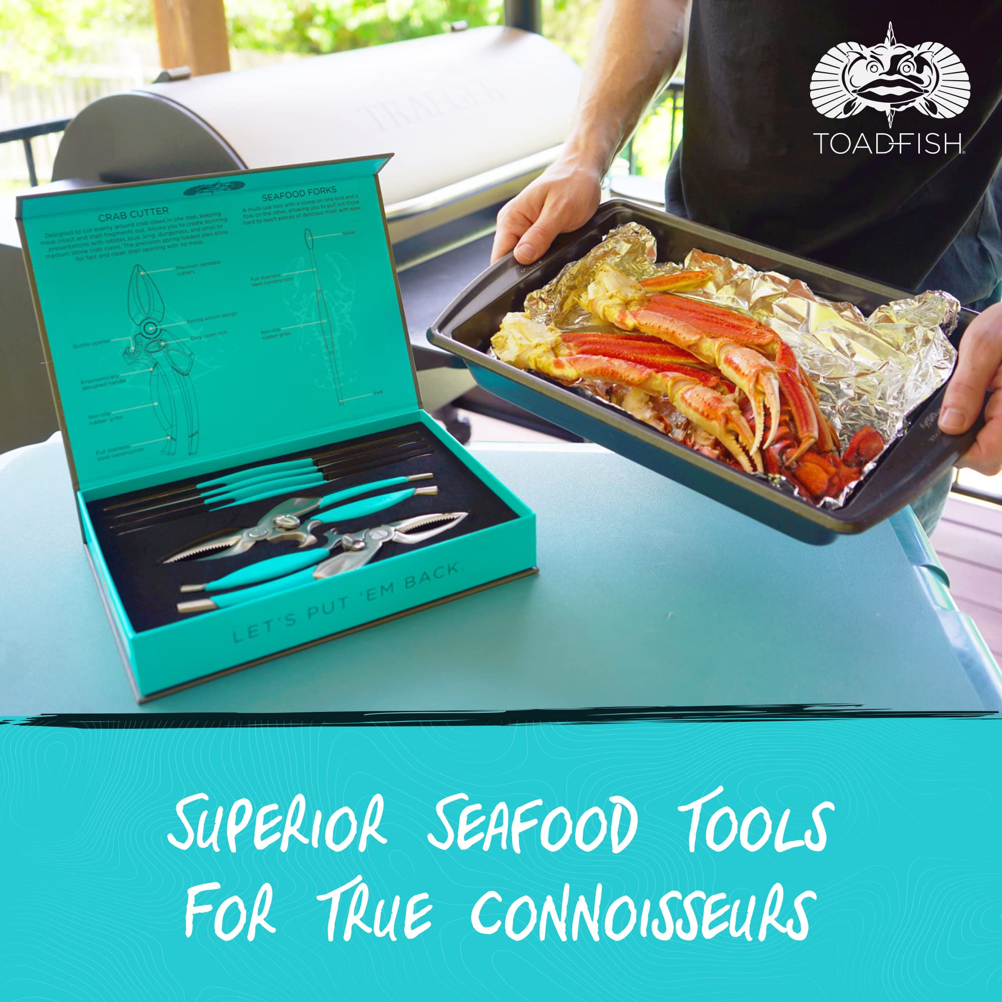 Toadfish tools held in hand demonstrating comfortable ergonomic control