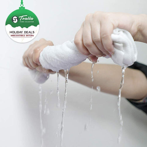 TOALLA care label and stitching detail indicating easy care durability