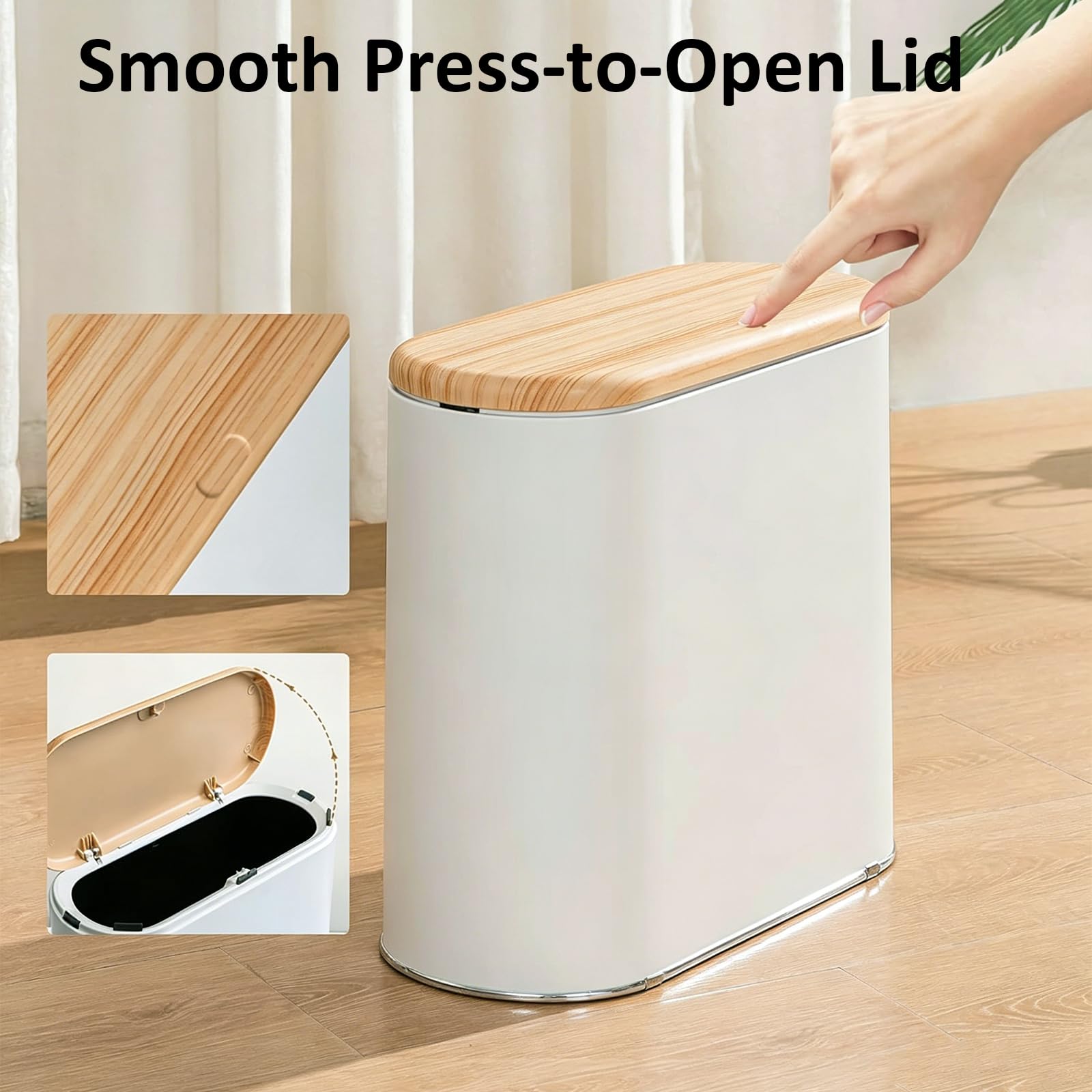 TODAYGO press lid mechanism detail demonstrating secure, pet-resistant closure