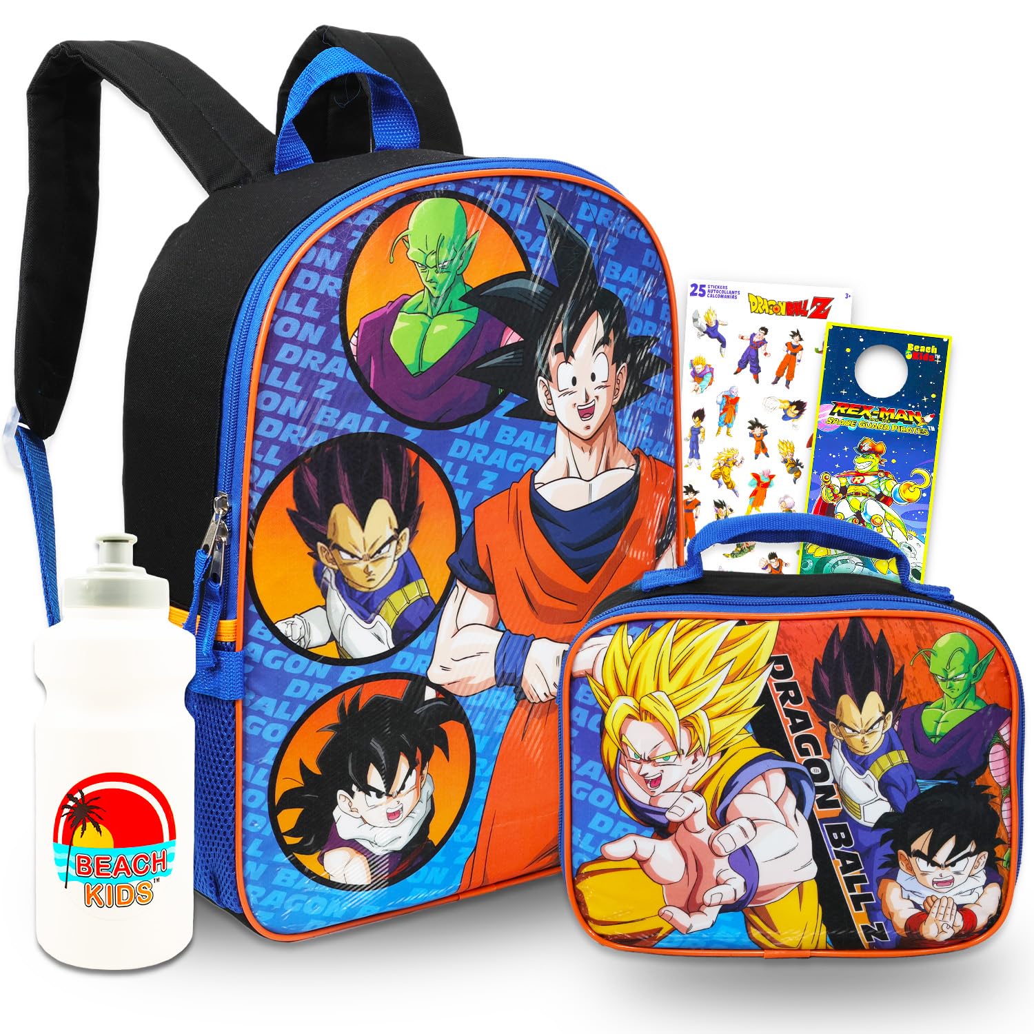 TOEI Animation backpack front view showing character art and roomy compartment benefit