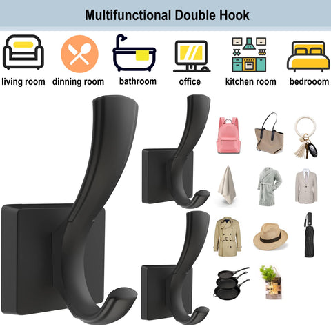 TOFIIGREM hooks on entryway wall holding coats and keys for tidy everyday access