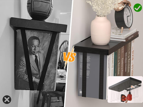 Tohiasen lifestyle bedroom display showing bedside storage and decorative top