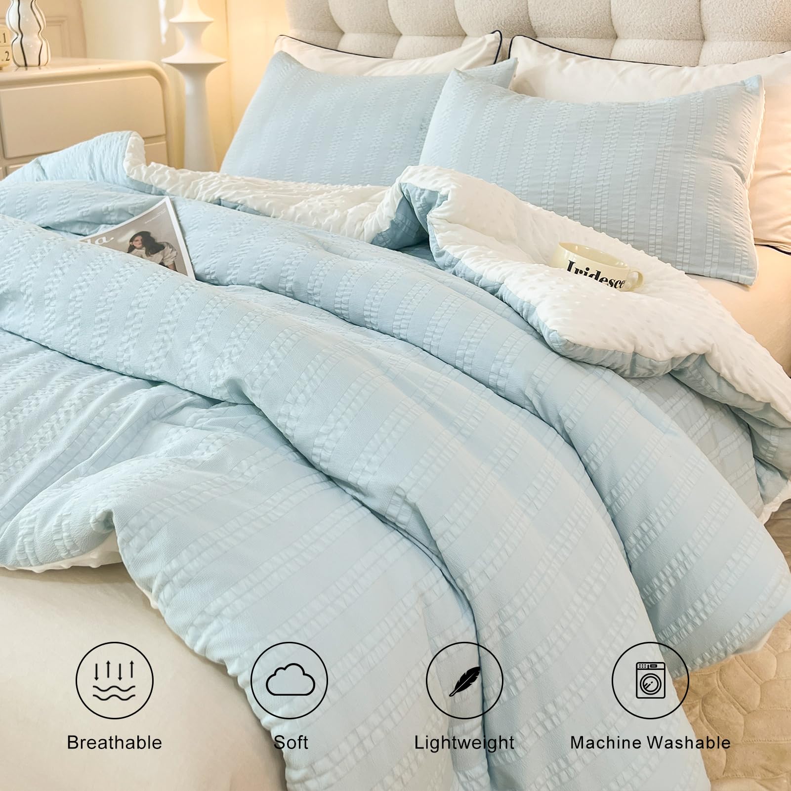 tohrisa pillowcase detail with matching fabric offering coordinated look and softness