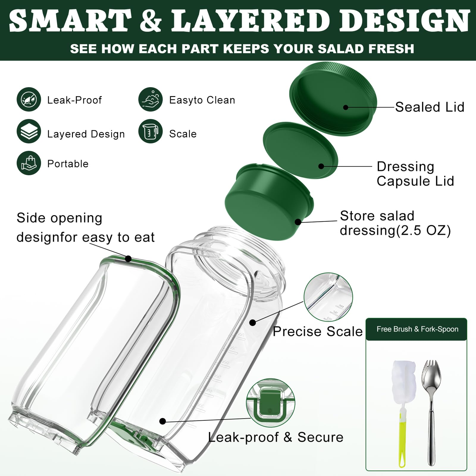 TOIPINIO spoon and cleaning brush displayed highlighting on-the-go utensils and hygiene