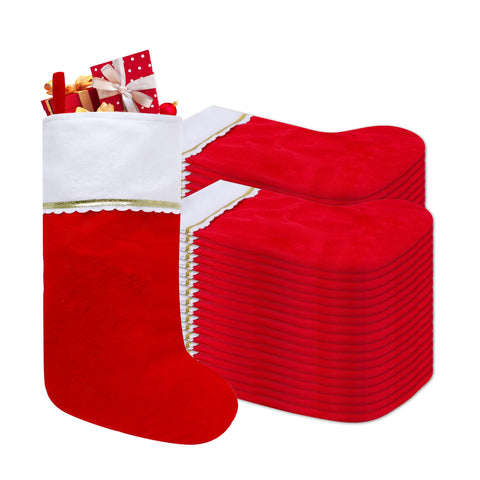 Tokforty front view of 36-pack stockings shows coordinated holiday set and easy staging
