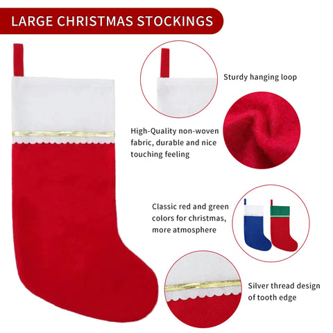 Tokforty stockings hanging on a fireplace mantel showing easy display and visual impact