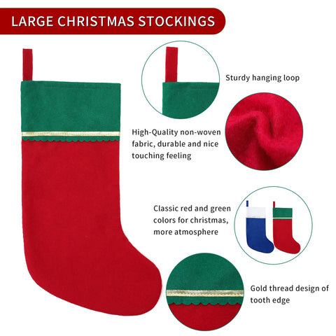 Tokforty stockings hanging on mantel demonstrating quick installation and festive display