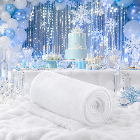 Tondiamo full unrolled snow blanket showing wide coverage and instant winter scene