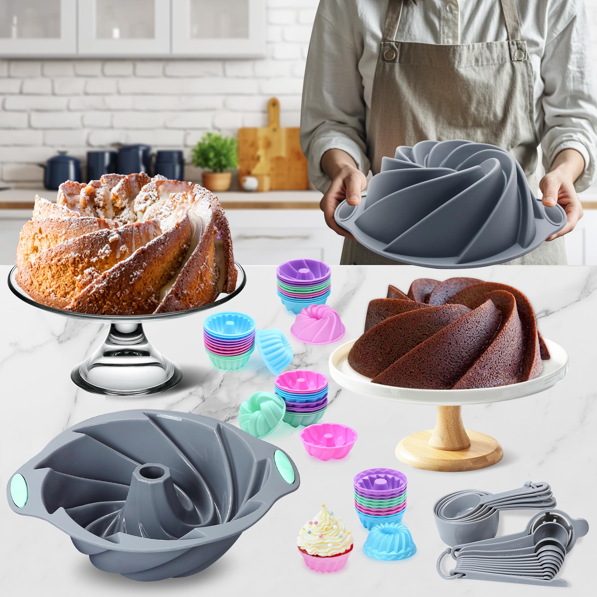 Tongjude silicone texture close-up showing flexible nonstick surface for easy release