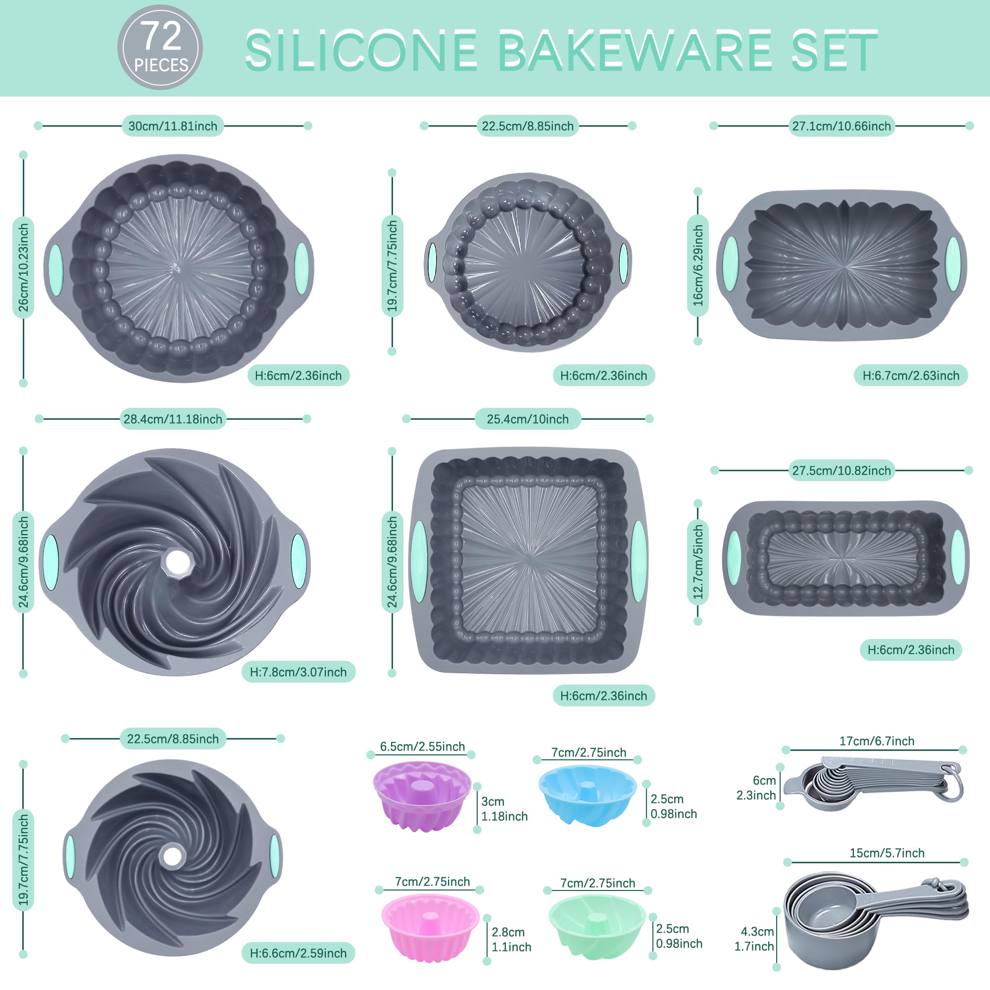 Tongjude stackable bakeware stored saving cabinet space and organizing kitchen