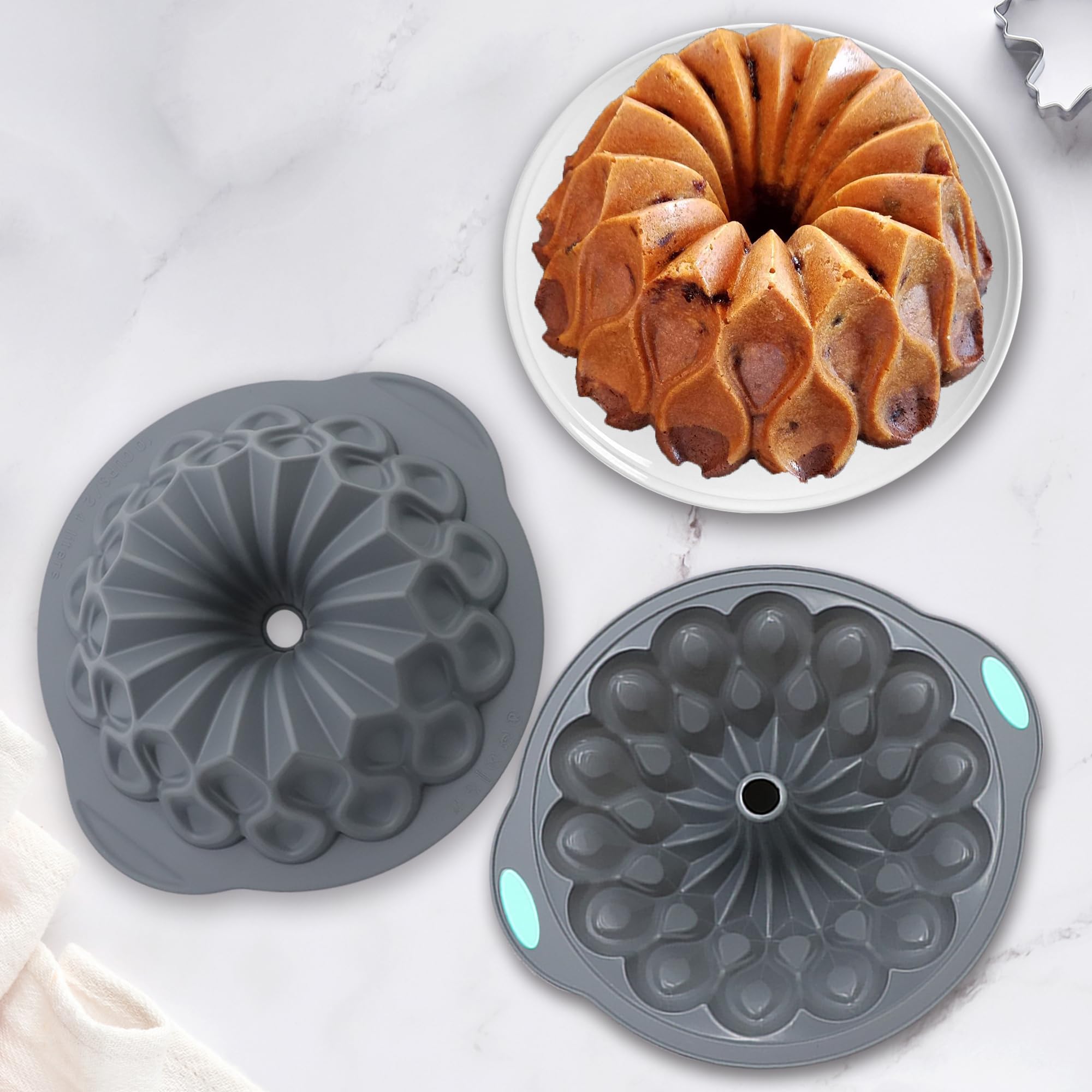 Tongjude molds in dishwasher rack showing easy cleaning and durability