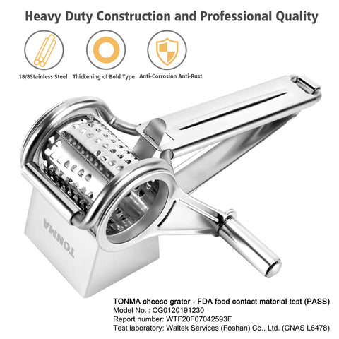 TONMA JP close-up of 304 stainless-steel drum showcasing sharp blades