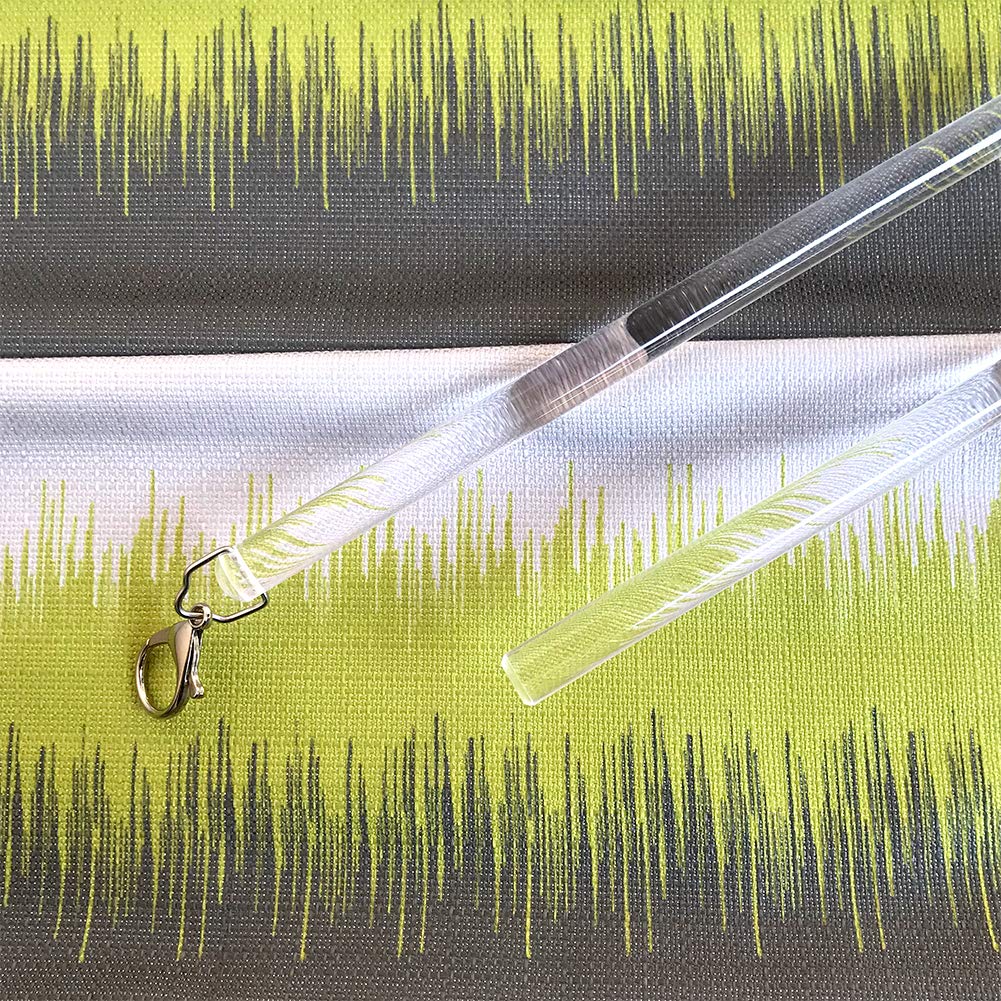 TOOFN acrylic close-up showing clear smooth texture and durable finish for gentle curtain care