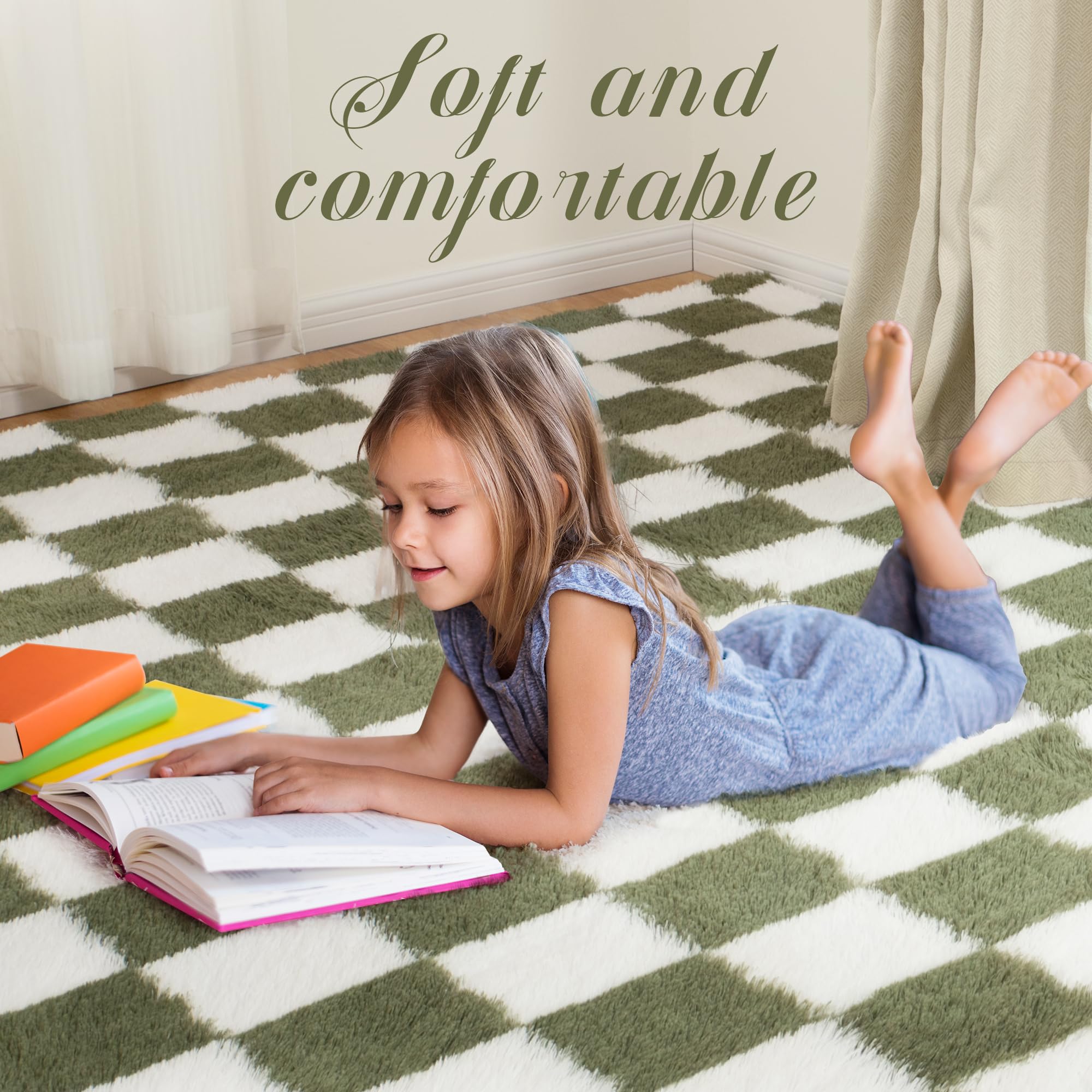 TOOHUB rug under desk shows comfortable standing area benefit