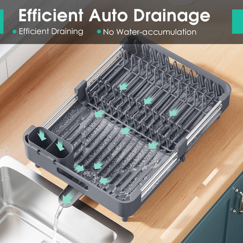 TOOLF drain spout directing water away to keep counters dry