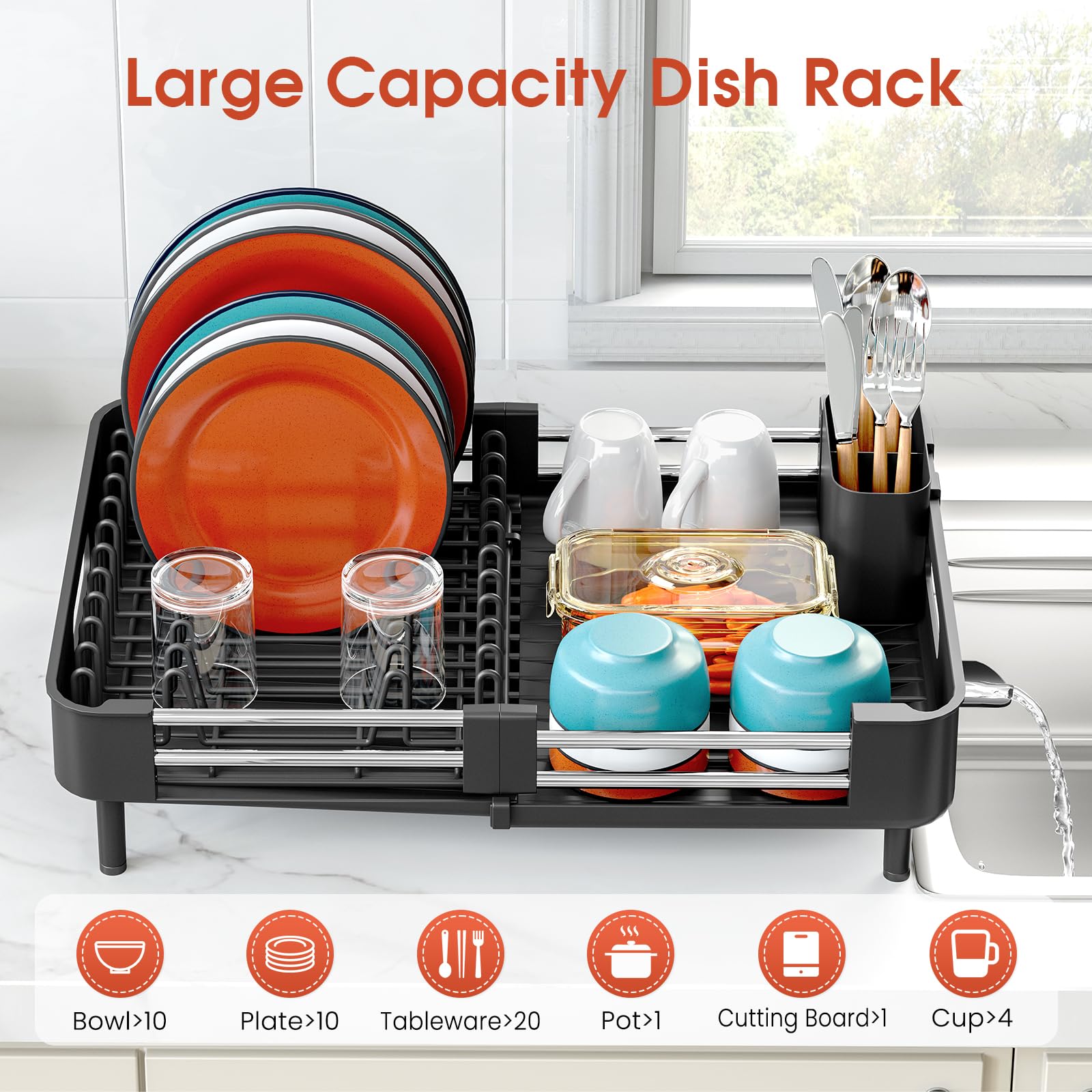 TOOLF compact folded profile demonstrating space-saving storage on counters