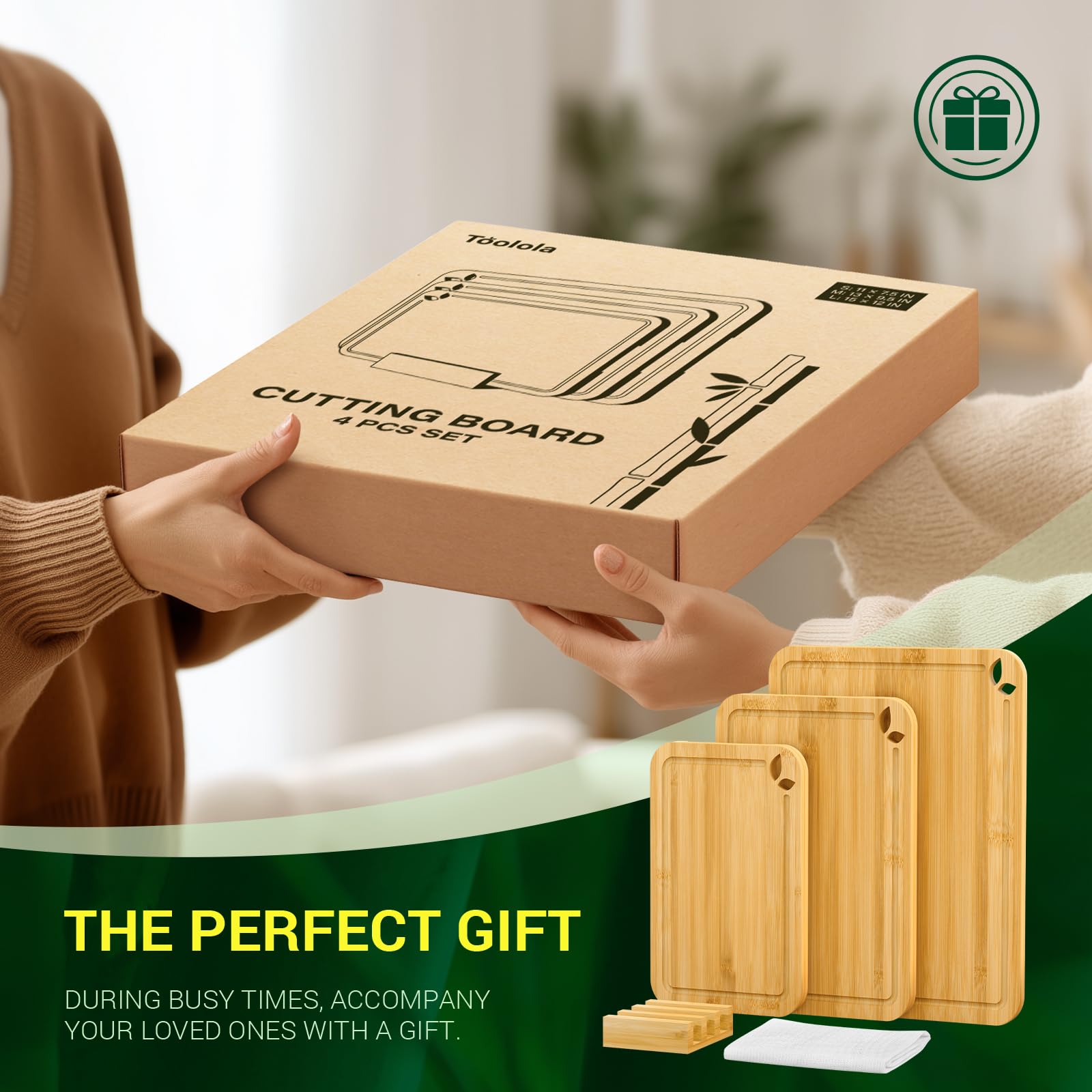Toolola boxed packaging with stand, gift-ready convenience benefit