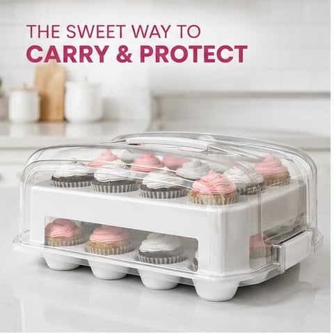 Top Shelf Elements deep wells detail keeping cupcakes upright and protected