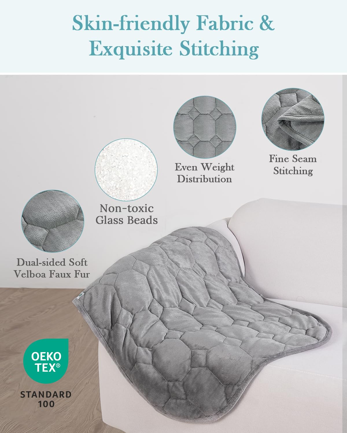 Topblan ceramic bead stitching detail ensuring even weight distribution benefit