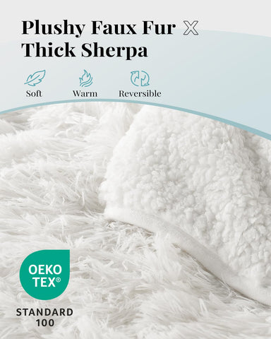 Topblan close-up of plush fleece texture, demonstrating soft, smooth touch