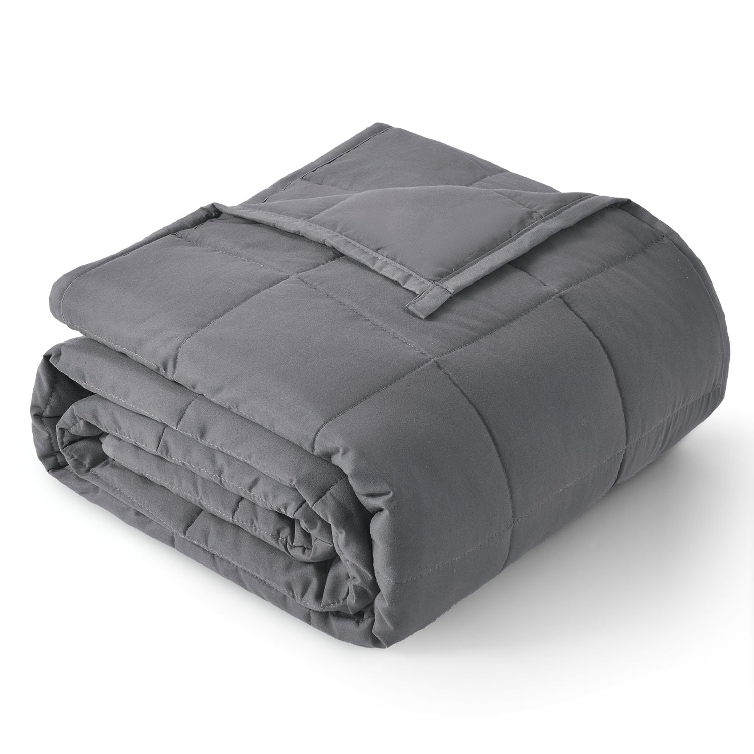 Topblan front packaging showing queen-sized calming weighted blanket benefits