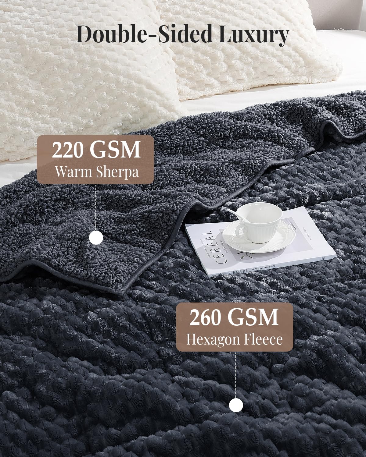 Topblan hexagon quilting detail adding texture and breathability benefit