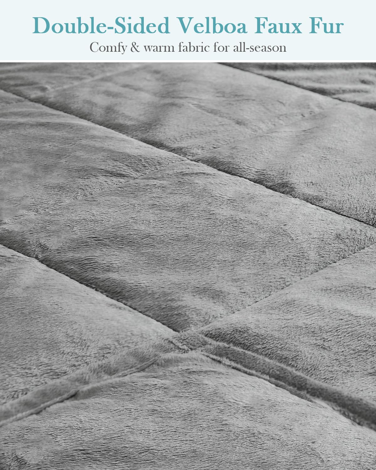 Topblan close-up of Velboa texture highlighting plush comfort
