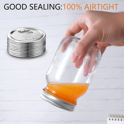Topbooc lid fitted on Ball jar showing secure, leak-resistant closure