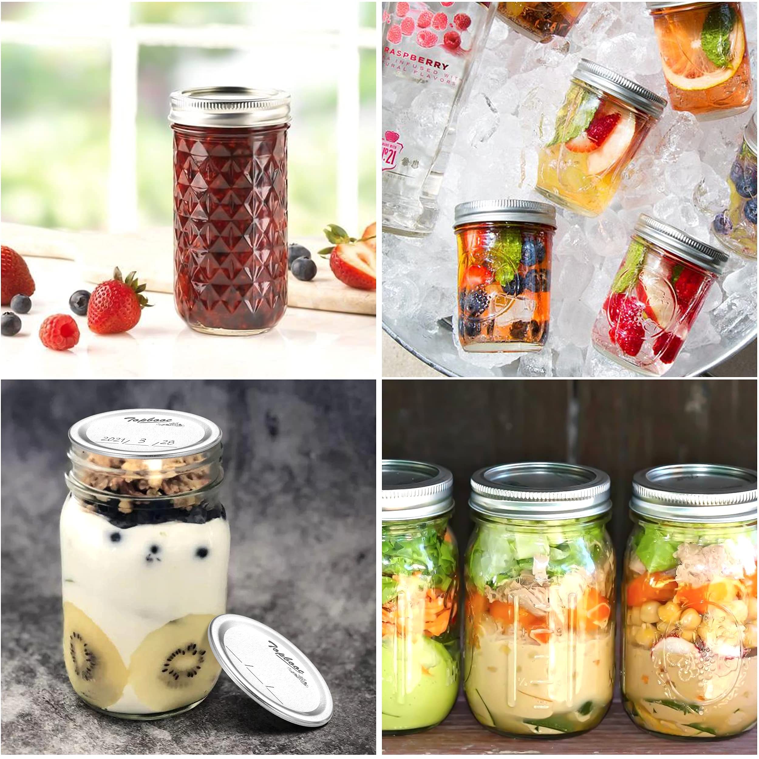 Topbooc lifestyle jars on kitchen counter showing organized storage benefit