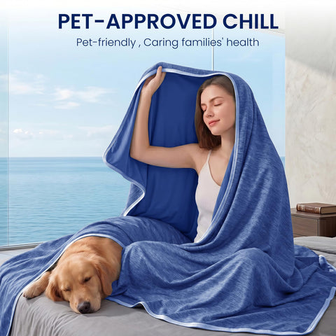 Topcee double-sided texture showing cooling top and soft microfiber underside benefit