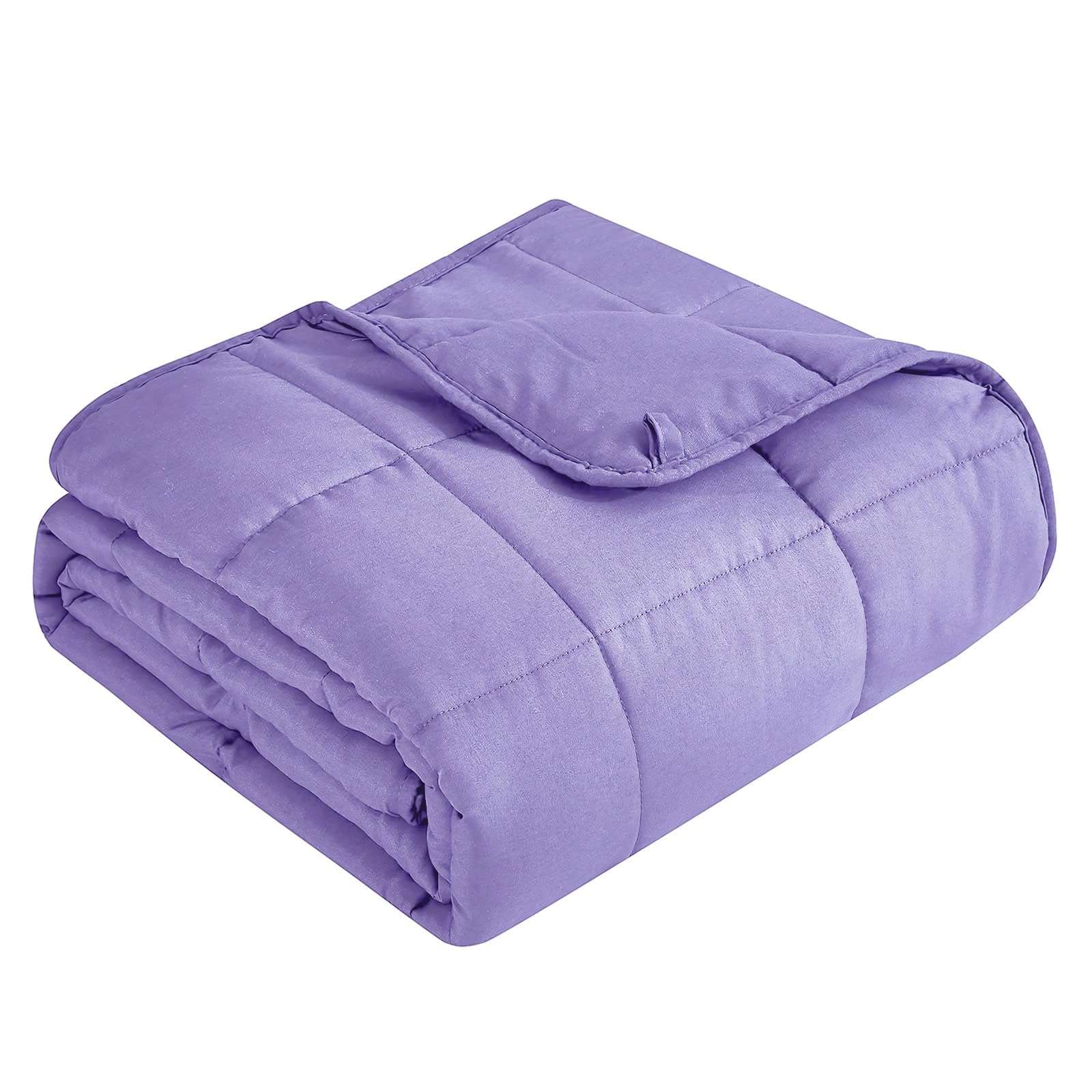 Topcee front view folded blanket shows size and breathable microfiber benefit