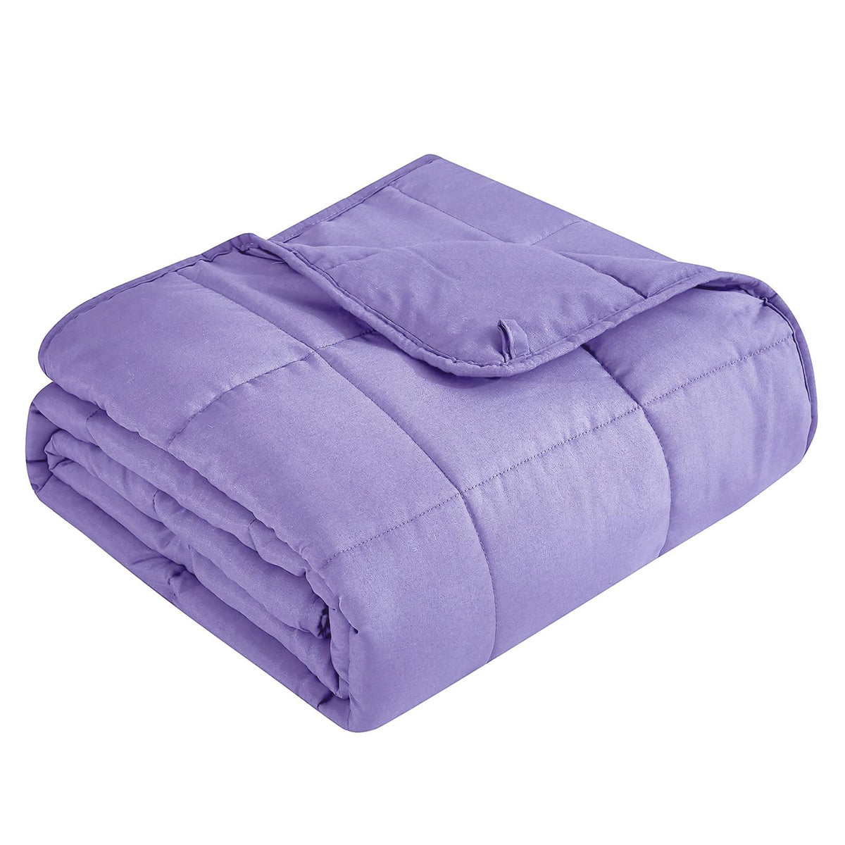 Topcee front view folded blanket shows size and breathable microfiber benefit