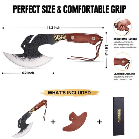 Topfeel cleaver slicing brisket to show clean cut performance and edge control