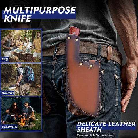 Topfeel knife on cutting board in kitchen lifestyle scene facilitating meal prep