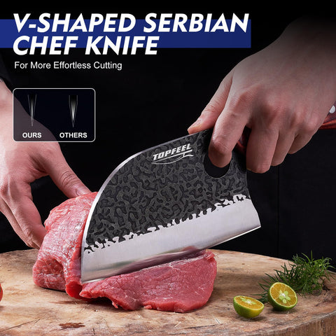 Topfeel leather sheath protecting main knife for safe transport and storage