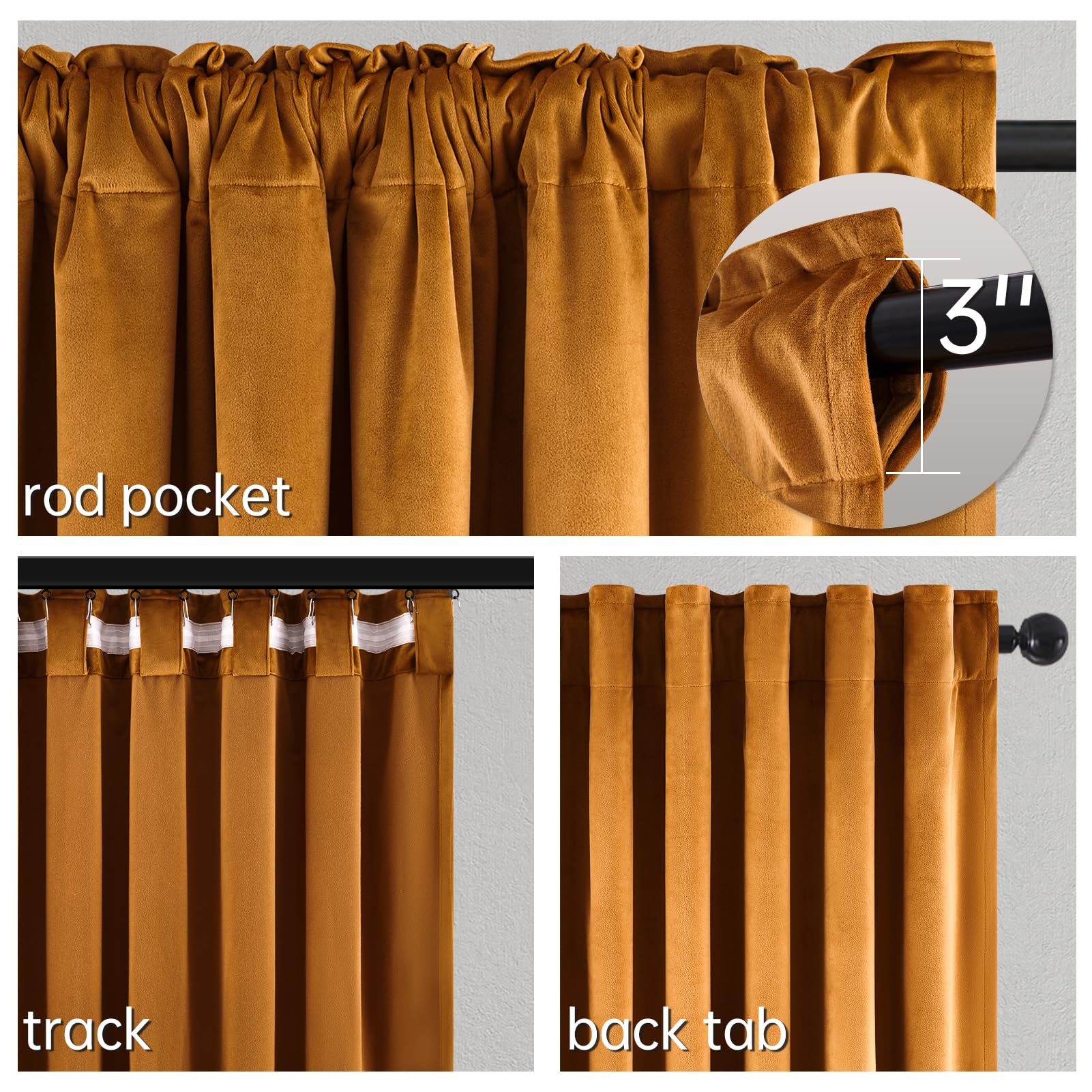 Topfinel back tab hanging view demonstrating smooth sliding and versatile mounting benefit