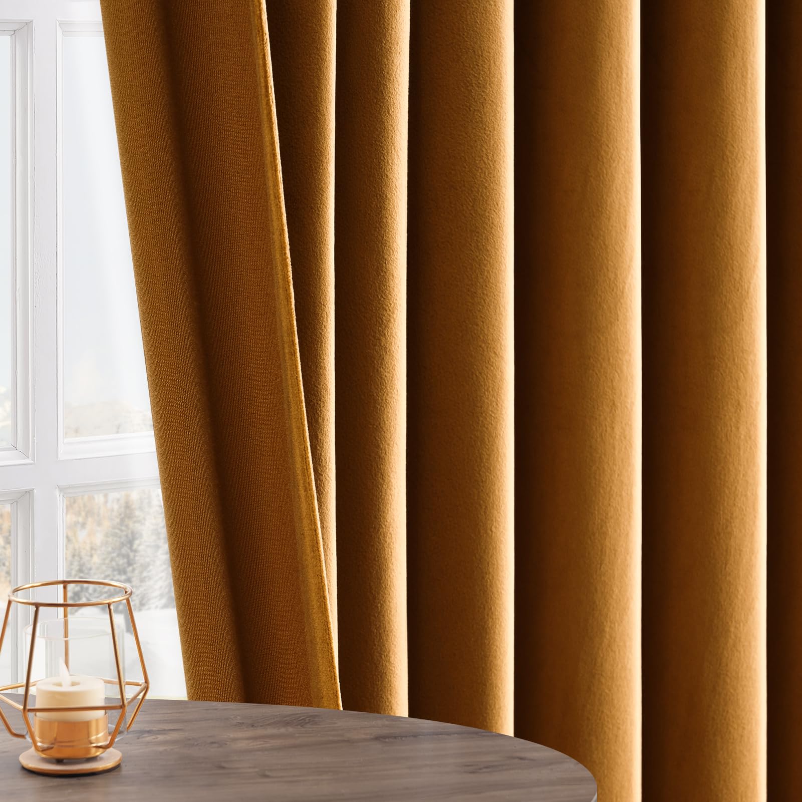 Topfinel room at dusk showing darkening effect that improves privacy and reduces glare