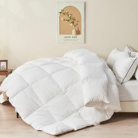 TOPGREEN comforter front view showing plush loft and inviting comfort