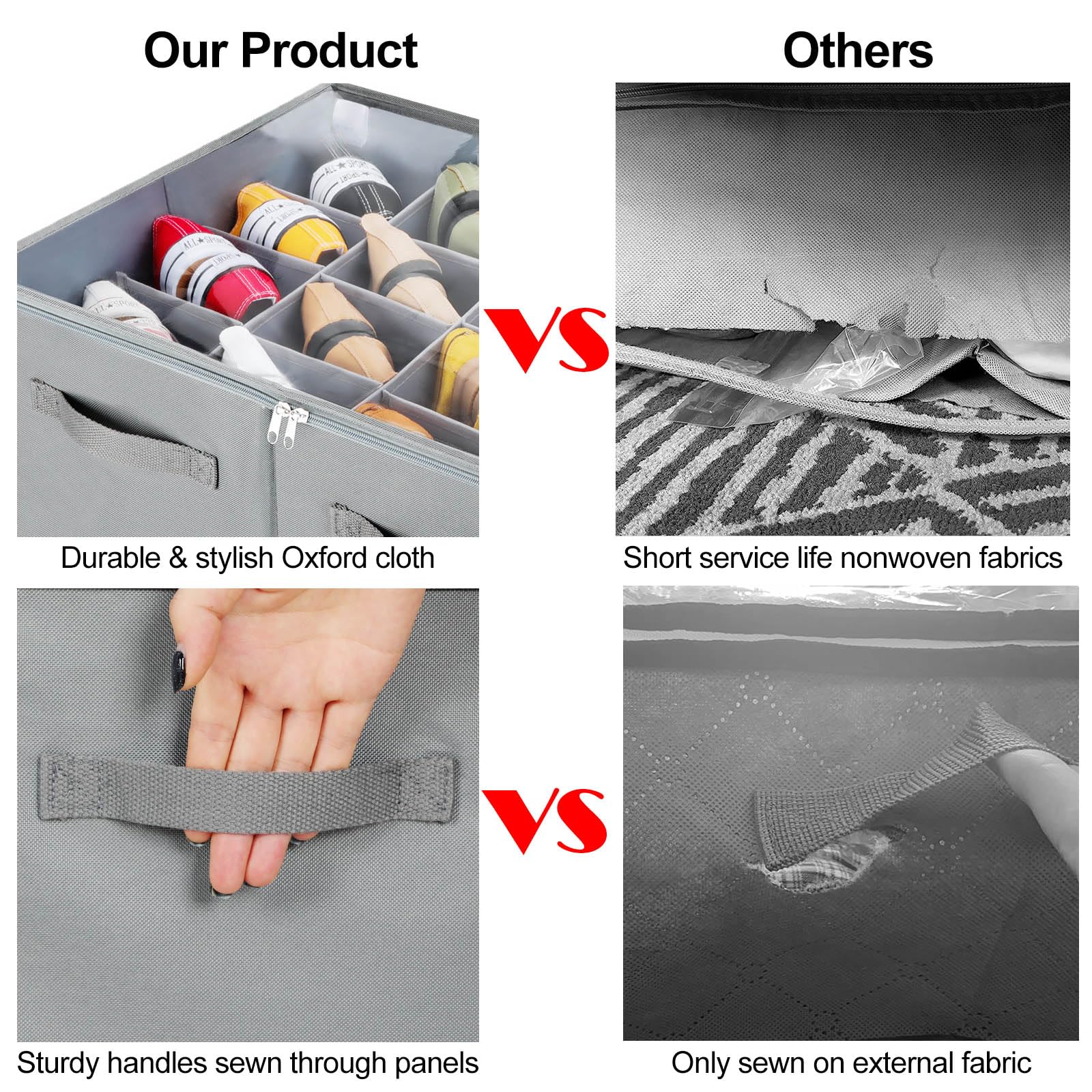 TOPIA HOME shoe organizer shown in closet, space-saving organization benefit
