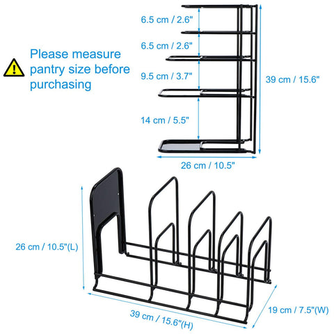Toplife close-up of slot widths demonstrating organized pan separation