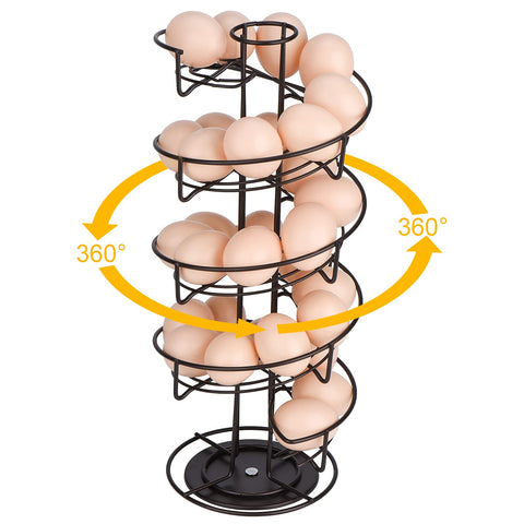Toplife top-down close-up of spiral path demonstrating smooth egg movement