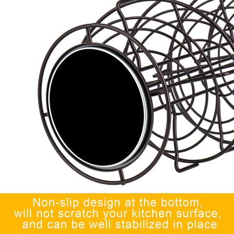 Toplife rack with eggs for size comparison showing compact space-saving design